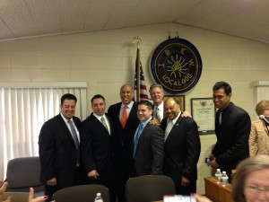 These men want to turn Monmouth County into South Essex County. CD-4 Candidate Ruben Scolavino, Larry Luttrell, Senator Cory Booker, Joe Grillo, Congressman Frank Pallone, NJ Democratic Chairman John Currie and Monmouth Democratic Chairman Vin Gopal.