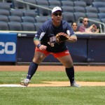 Christie Plays Softball for Charity