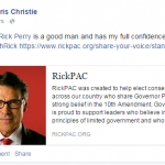 Christie endorses Rick Perry?