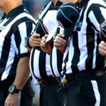 Refs walk off in protest after Monroe High School players kneel during anthem at football game vs. Colts Neck High
