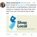 Senate President Sweeney Encourages NJ to Support Small Businesses