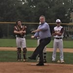 Smith throws out first pitch at Babe Ruth League Championship